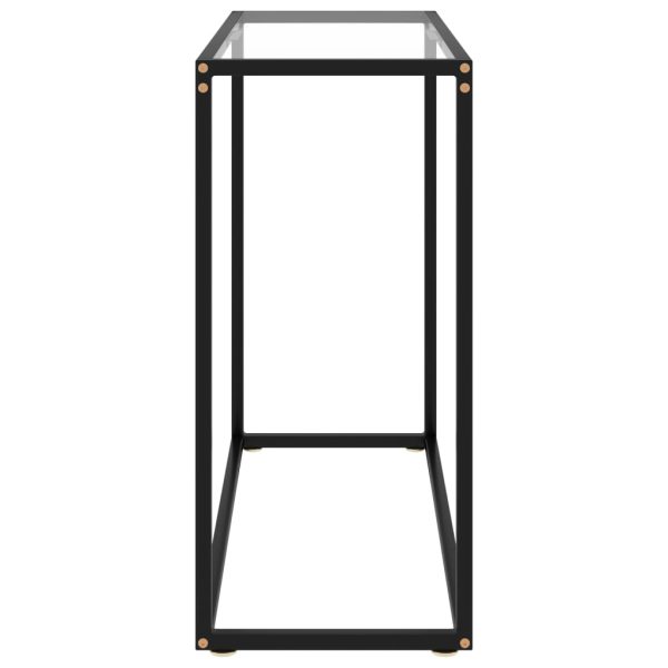 Konzolni stol prozirni 80 x 35 x 75 cm od kaljenog stakla - Slika 3