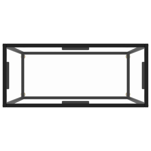 Konzolni stol prozirni 80 x 35 x 75 cm od kaljenog stakla - Slika 4