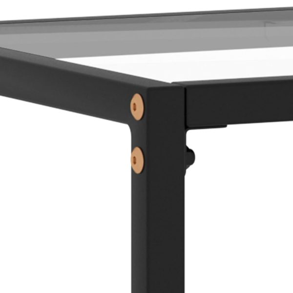 Konzolni stol prozirni 80 x 35 x 75 cm od kaljenog stakla - Slika 5