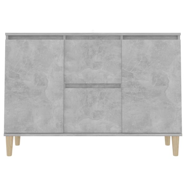 Komoda siva boja betona 101x35x70 cm od konstruiranog drva - Slika 5