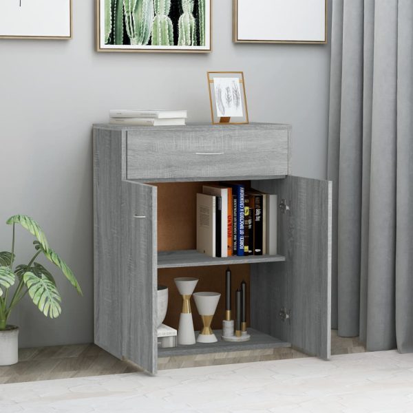 Komoda boja hrasta sonome 60 x 30 x 75 cm od konstruiranog drva - Slika 3