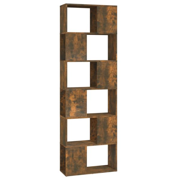 Ormarić za knjige / pregrada boja dimljenog hrasta 60x24x186 cm - Slika 2