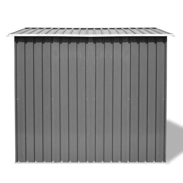 Vrtna kućica za pohranu siva metalna 257 x 205 x 178 cm - Slika 3
