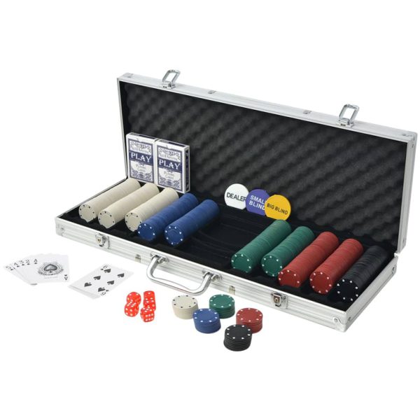 Set za Poker s 500 Žetona Aluminijum - Slika 2