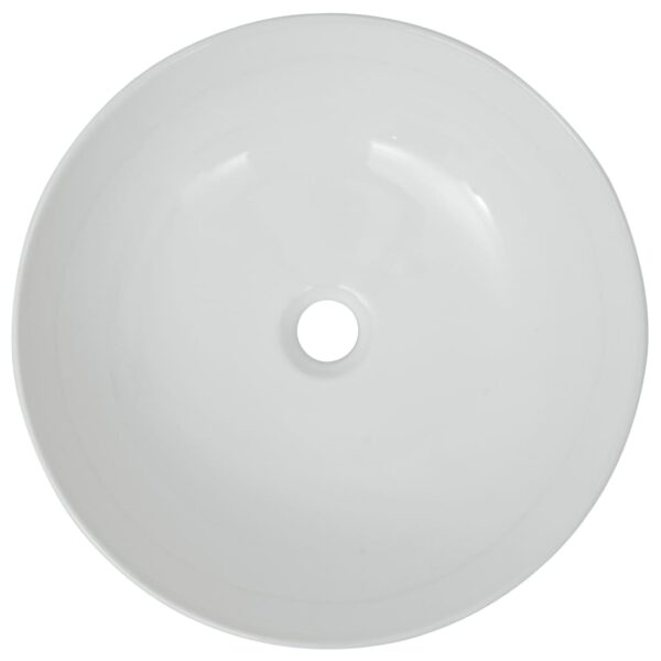 Umivaonik Okrugli Keramički Bijeli 41,5x13,5 cm - Slika 3