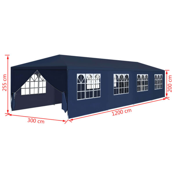 Vrtni Šator 3x12 m Plavi - Slika 8
