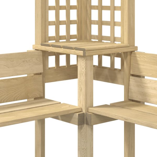 Kutna pergola s klupom od impregnirane borovine - Slika 5