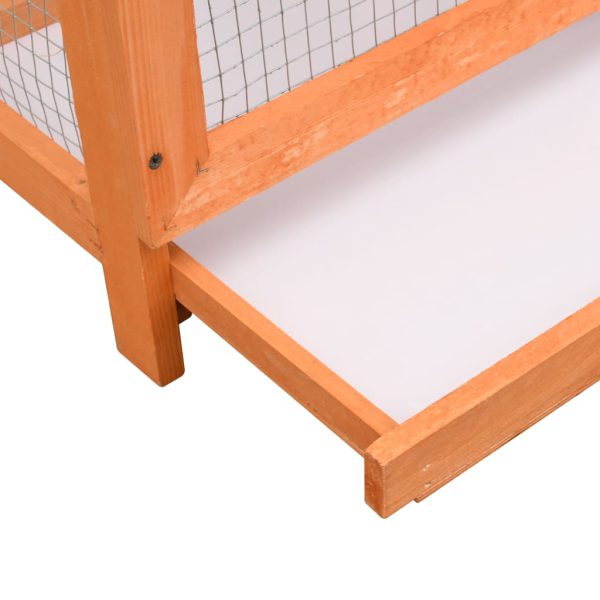 Kavez za ptice od masivne borovine i jelovine 125,5x59,5x164 cm - Slika 5