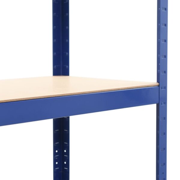 Police za pohranu 2 kom plave 80 x 40 x 160 cm čelik i MDF - Slika 7