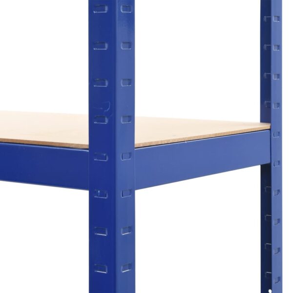 Police za pohranu 2 kom plave 80 x 40 x 160 cm čelik i MDF - Slika 8