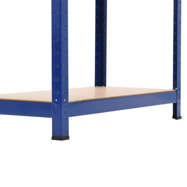 Police za pohranu 2 kom plave 80 x 40 x 160 cm čelik i MDF - Slika 9