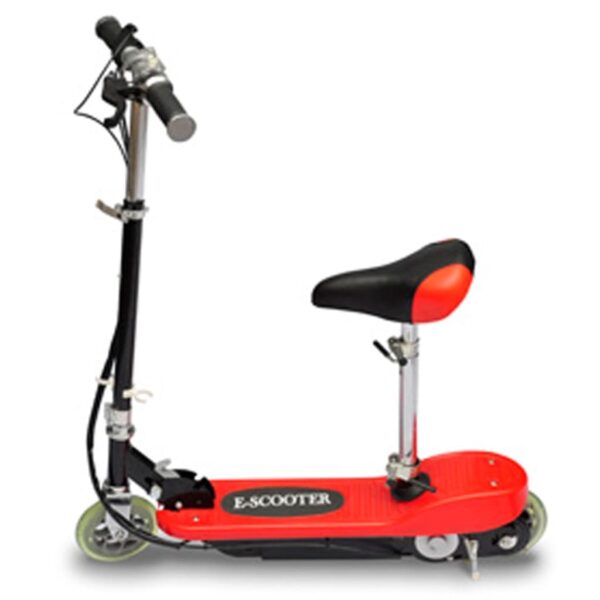 Električni romobil sa sjedalom 120 W crveni - Slika 2