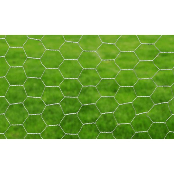 Mrežna ograda od pocinčanog čelika za kokoši  25 x 0,5 m srebrna - Slika 3
