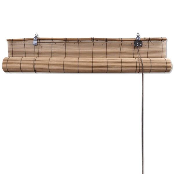 Smeđe rolete od bambusa 80 x 160 cm - Slika 5