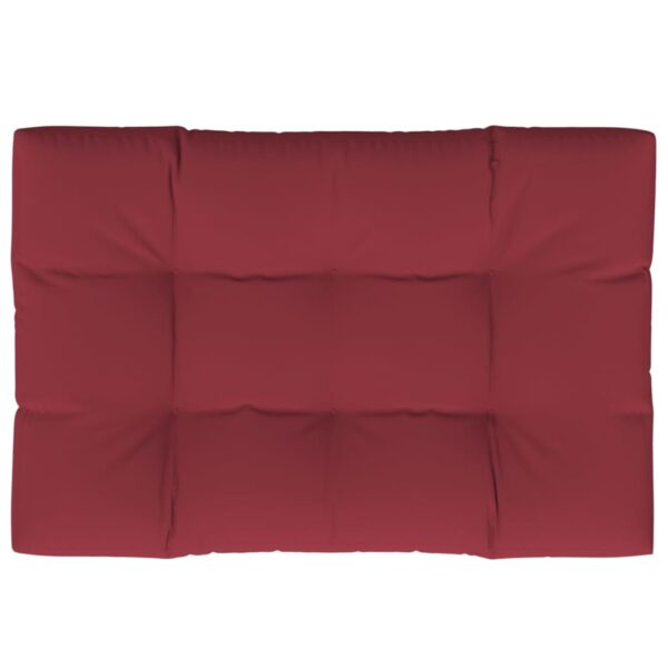 Jastuk za palete boja vina 120 x 80 x 12 cm od tkanine - Slika 2