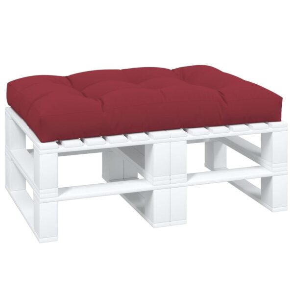 Jastuk za palete boja vina 120 x 80 x 12 cm od tkanine - Slika 3