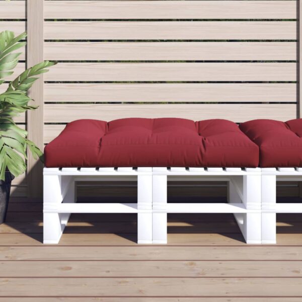 Jastuk za palete boja vina 120 x 80 x 12 cm od tkanine