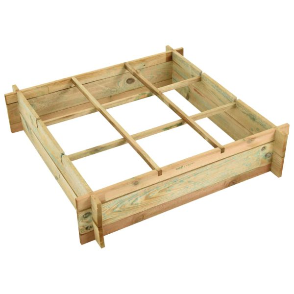 Posuda za sadnju 90 x 90 x 20 cm od impregniranog drva - Slika 3