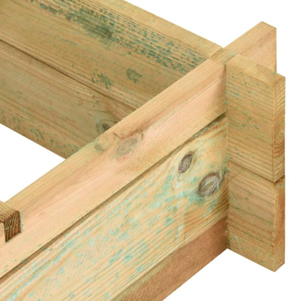 Posuda za sadnju 90 x 90 x 20 cm od impregniranog drva - Slika 5