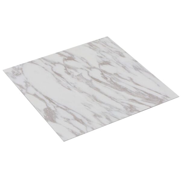 Samoljepljive podne obloge PVC 5,11 m² bijele mramorne - Slika 2