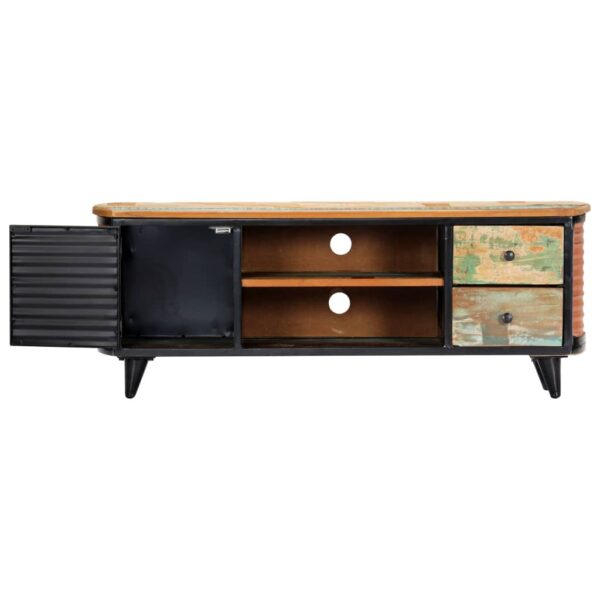TV ormarić 120 x 30 x 45 cm od masivnog obnovljenog drva - Slika 4
