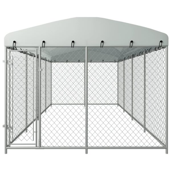 Vanjski kavez za pse s krovom 7,6 x 3,8 x 2,3 m - Slika 2