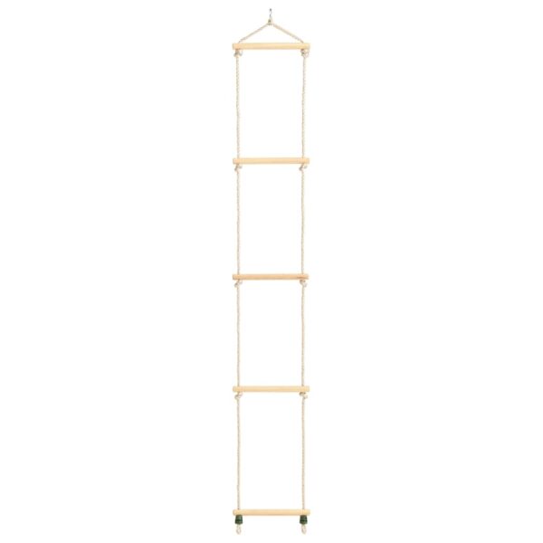 Dječje ljestve od užeta, masivnog drva i PE-a 30 x 168 cm - Slika 2