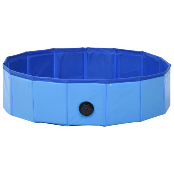 Sklopivi bazen za pse plavi 80 x 20 cm PVC - Slika 4
