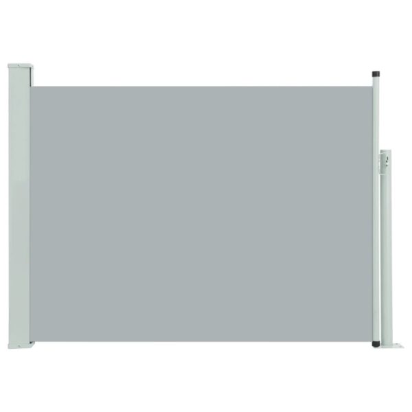 Uvlačiva bočna tenda za terasu 100 x 500 cm siva - Slika 2