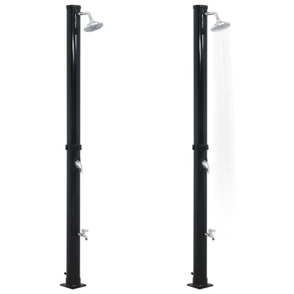 Solarni tuš crni 220 cm 20 L - Slika 3