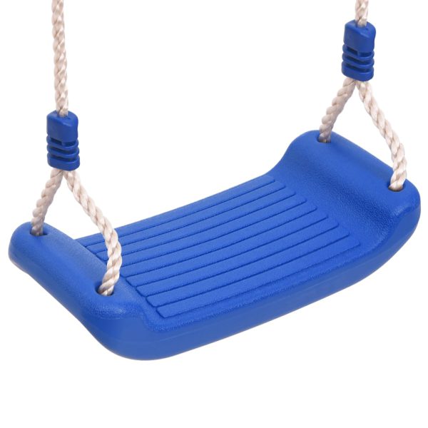Sjedala za ljuljačke s užadi 2 kom plava 38 x 16 cm polietilen - Slika 5
