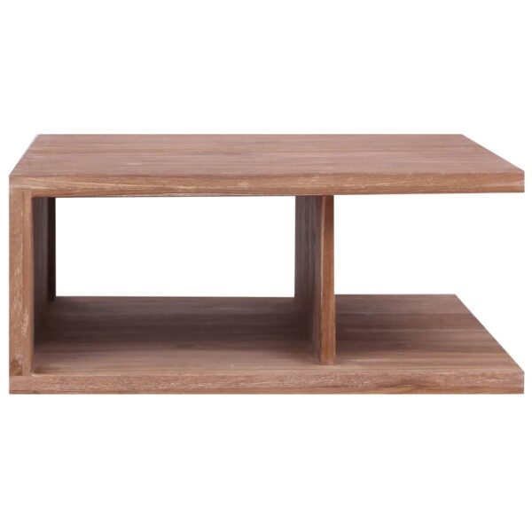 Stolić za kavu 70 x 70 x 30 cm od masivne tikovine - Slika 2