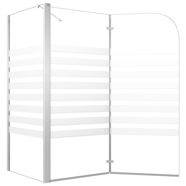 Tuš-kabina 120 x 68 x 130 cm od kaljenog stakla prugasta - Slika 7