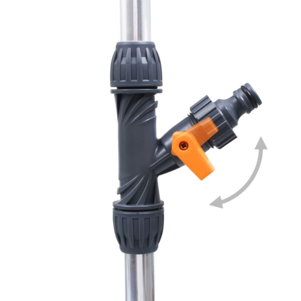 Vrtni tuš s tronošcem 221 cm aluminijski - Slika 7