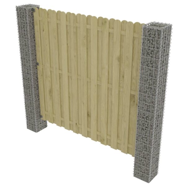 Vrtni gabionski stupovi 2 kom pocinčani čelik 20 x 20 x 190 cm - Slika 2