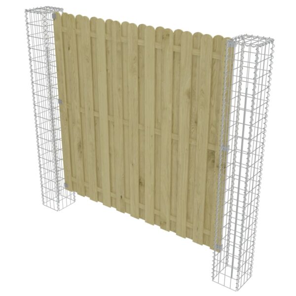 Vrtni gabionski stupovi 2 kom pocinčani čelik 20 x 20 x 190 cm - Slika 3