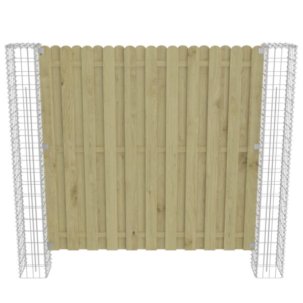 Vrtni gabionski stupovi 2 kom pocinčani čelik 20 x 20 x 190 cm - Slika 4
