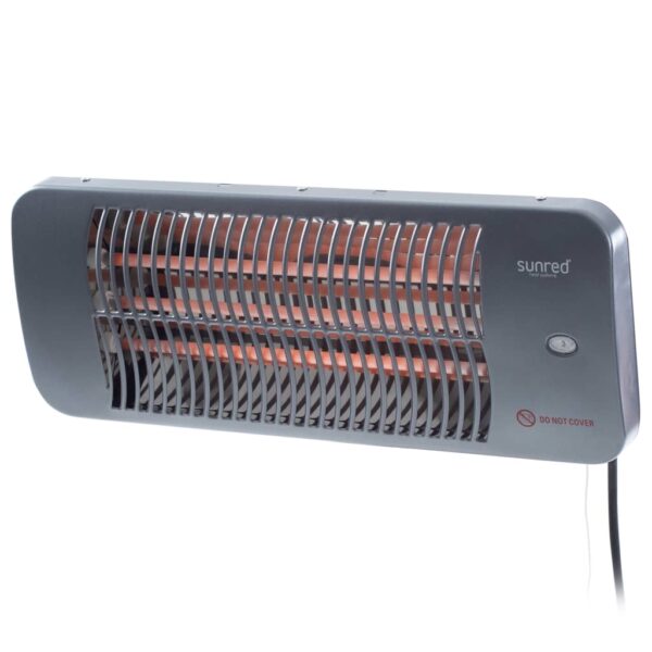 Sunred zidna grijalica za terasu Lugo 2000 W kvarcna siva - Slika 2