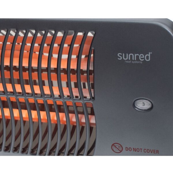 Sunred zidna grijalica za terasu Lugo 2000 W kvarcna siva - Slika 6