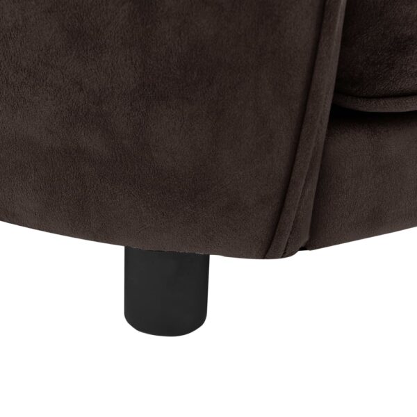 Sofa za pse smeđa 69 x 49 x 40 cm plišana - Slika 8