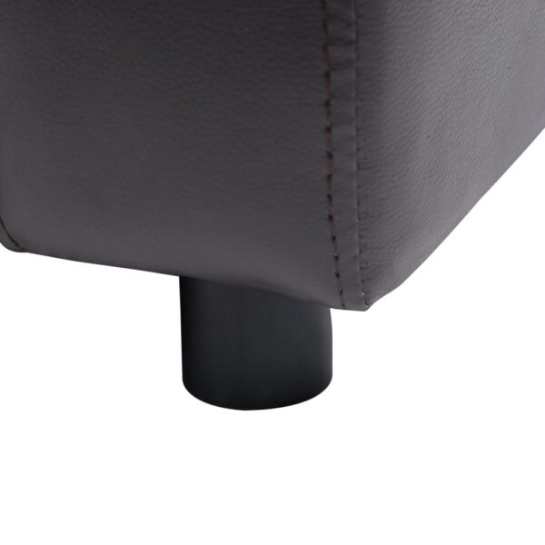 Sofa za pse smeđa 80 x 50 x 40 cm od umjetne kože - Slika 8