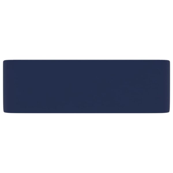 Luksuzni umivaonik mat tamnoplavi 41 x 30 x 12 cm keramički - Slika 4