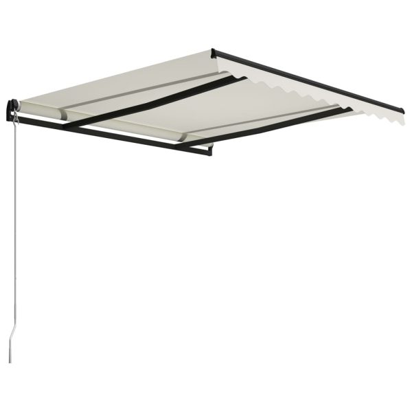 Tenda na ručno uvlačenje 300 x 250 cm krem - Slika 3