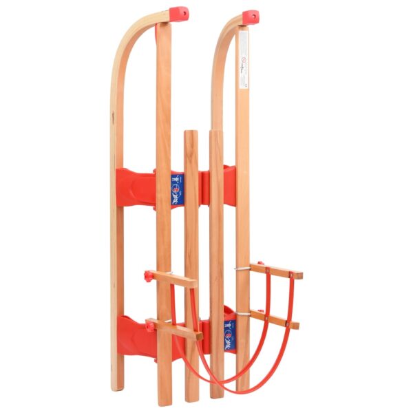 Sklopive sanjke s naslonom 119 cm drvene - Slika 5