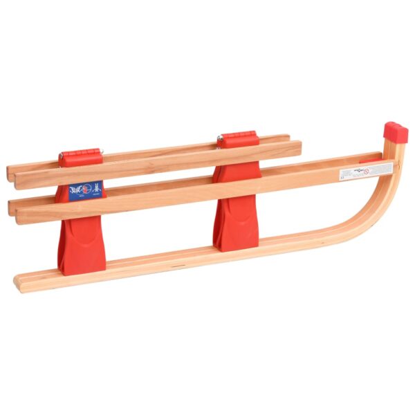 Sklopive sanjke s naslonom 119 cm drvene - Slika 6