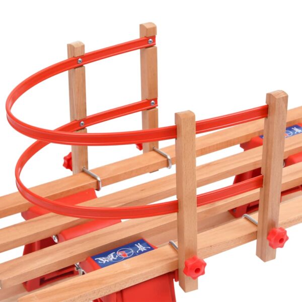 Sklopive sanjke s naslonom 119 cm drvene - Slika 7