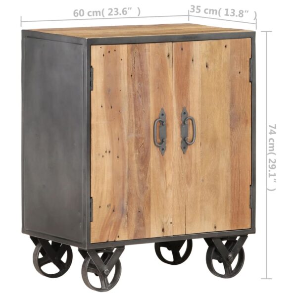 Komoda od masivnog obnovljenog drva 60 x 35 x 74 cm - Slika 6