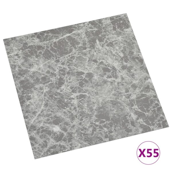 vidaXL Samoljepljive podne obloge 55 kom PVC 5,11 m² siva boja betona - Slika 2