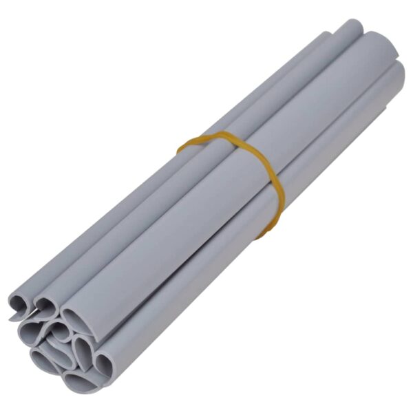 Vrtni zaslon za privatnost PVC 35 x 0,19 m mat svjetlosivi - Slika 7
