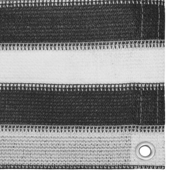 Tepih za šator 200 x 300 cm antracit i bijeli - Slika 2